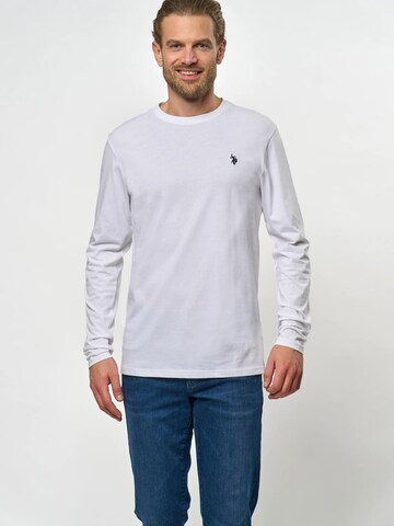 U.S. POLO ASSN. Shirt 'Brolin' in Wit: voorkant