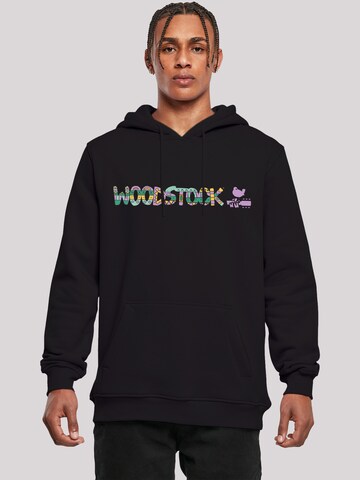 F4NT4STIC Sweatshirt in Zwart: voorkant