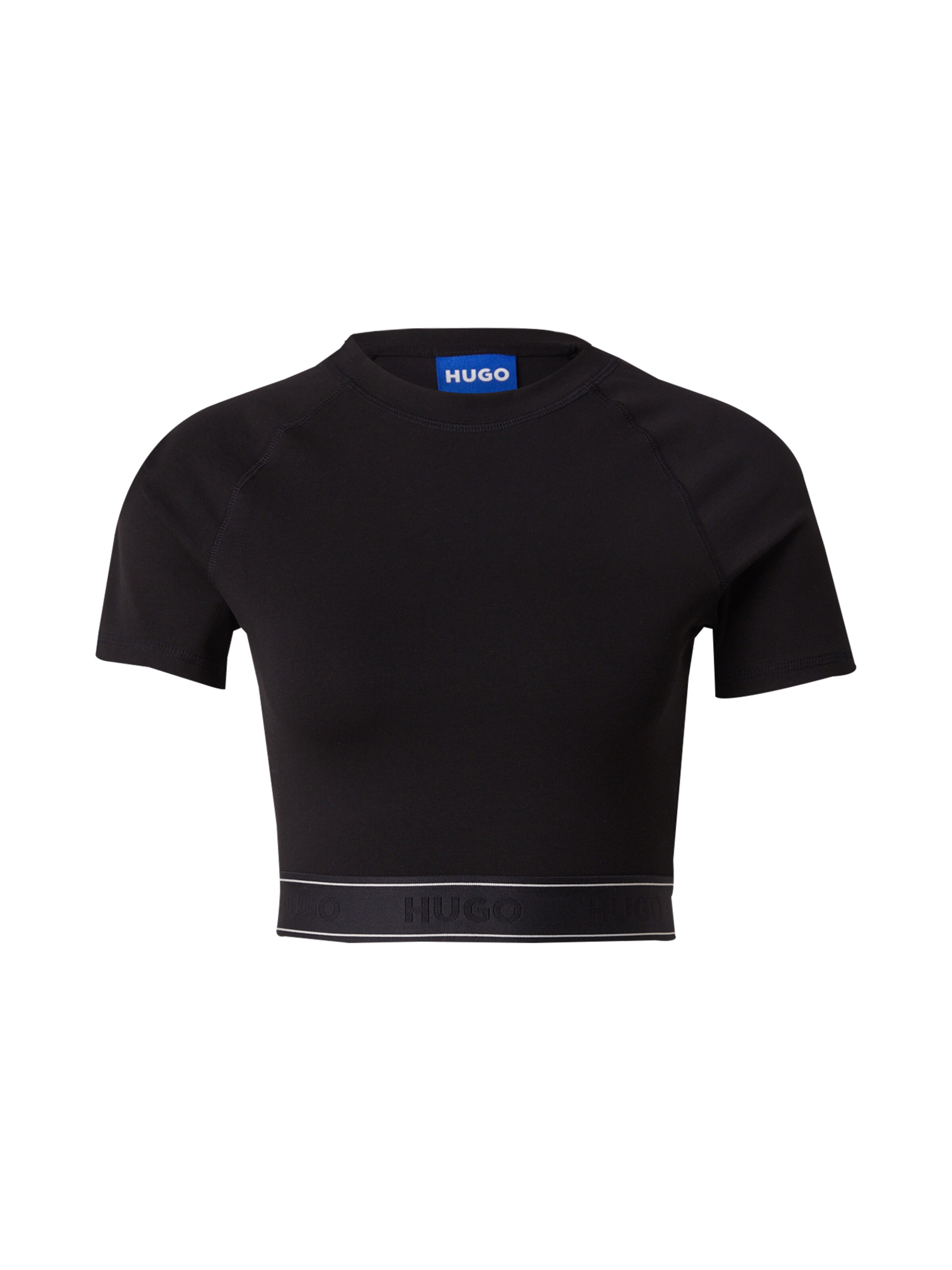 melns HUGO T-Krekls 'Dolly': no priekšpuses
