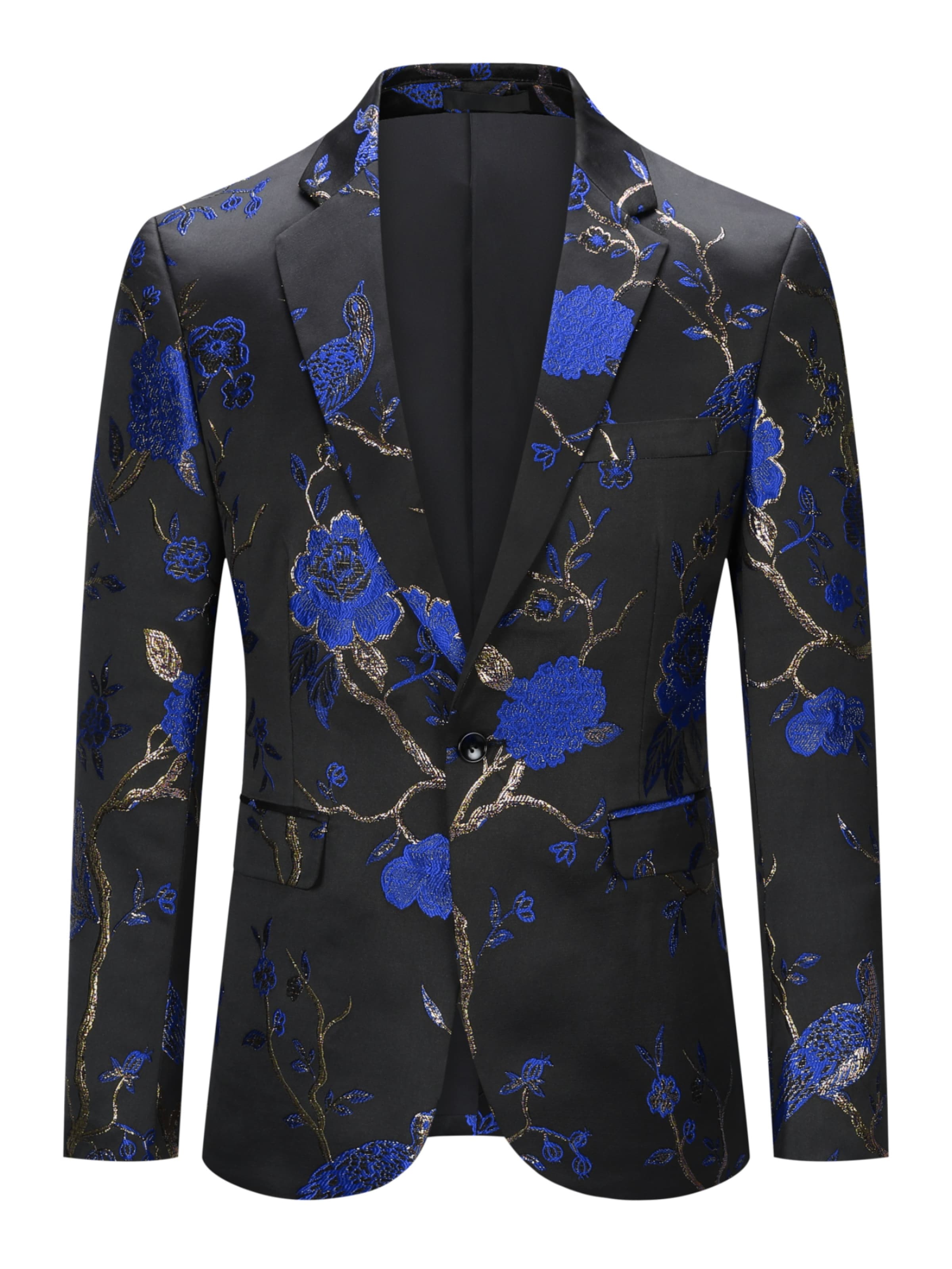 Youthup Slim Fit Sakko in Blau: Vorderseite