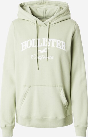 HOLLISTER Sweatshirt 'TECH CORE' in Groen: voorkant