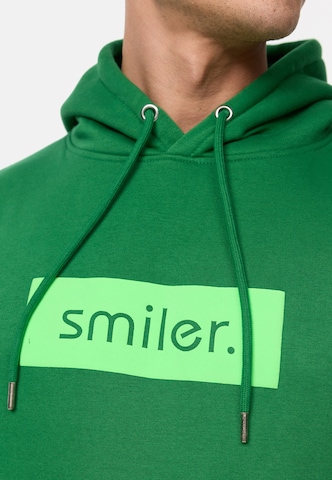 Sweat-shirt smiler. en vert