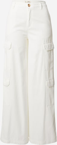 Tally Weijl Wide leg Cargo Pants in White: front