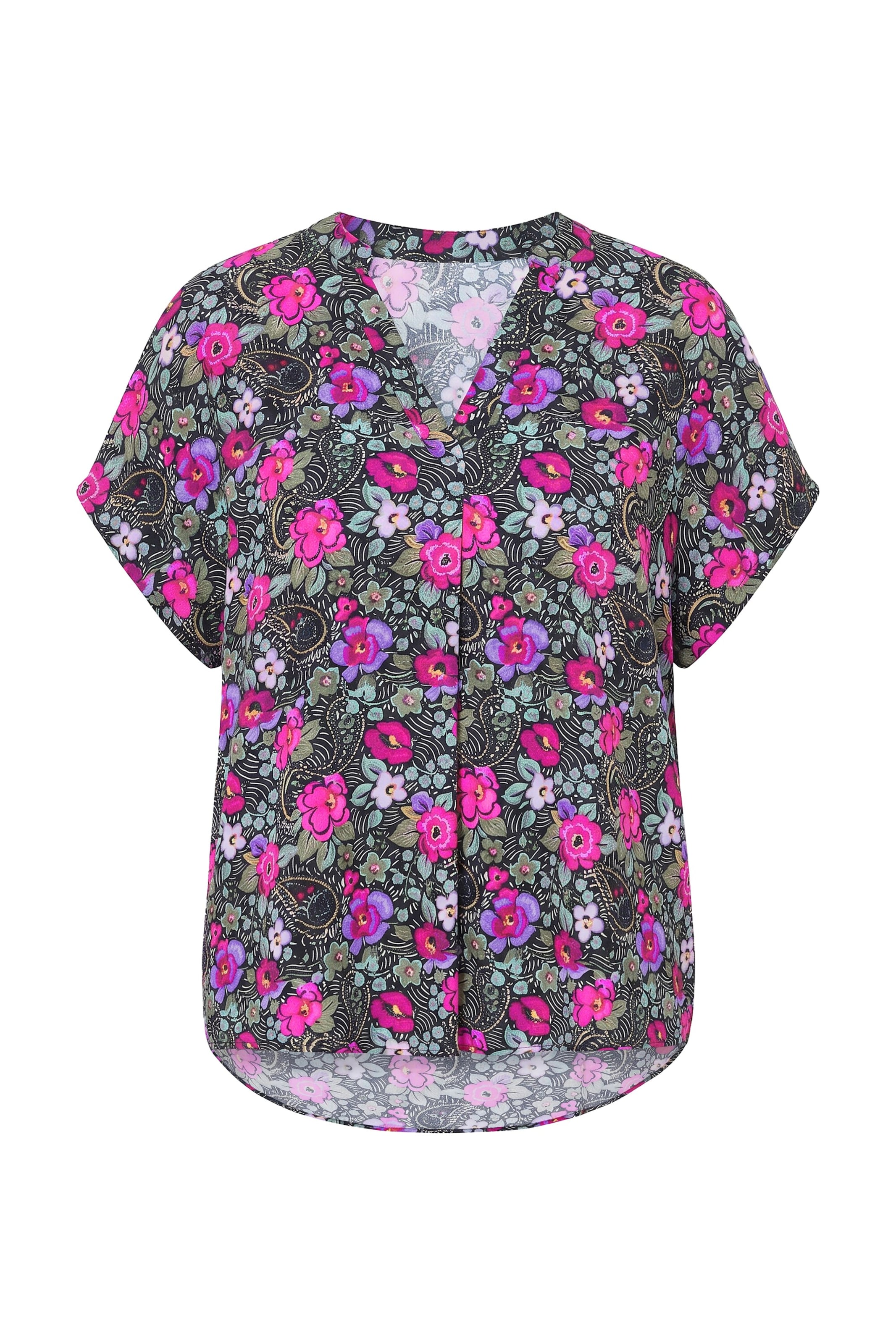Studio Untold Blouse in M-L in Purple / Black, Item view
