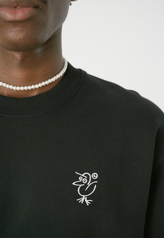 Cleptomanicx Sweater 'Sketch Gull' in Black