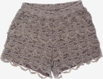 Cream Shorts in M in Brown: front