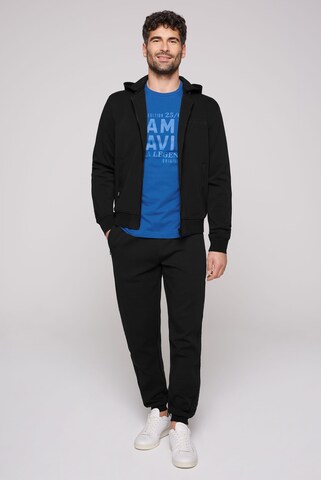 CAMP DAVID Zip-Up Hoodie in Black