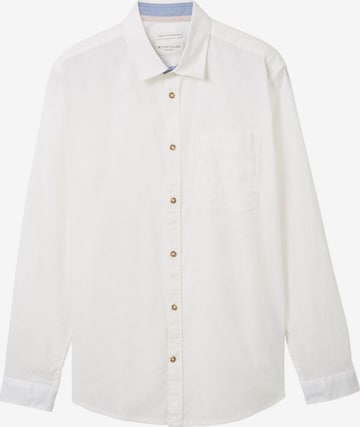 TOM TAILOR - Ajuste regular Camisa en blanco: frente