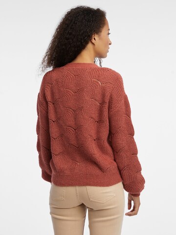 Orsay Knit Cardigan in Brown