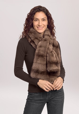 Cartoon Schal in Beige: Vorderseite