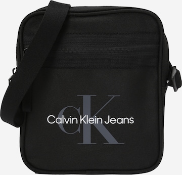 Calvin Klein Jeans Umhängetasche in Schwarz: predná strana