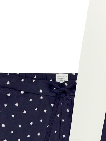 SCHIESSER Pajama 'Mix & Relax' in Blue