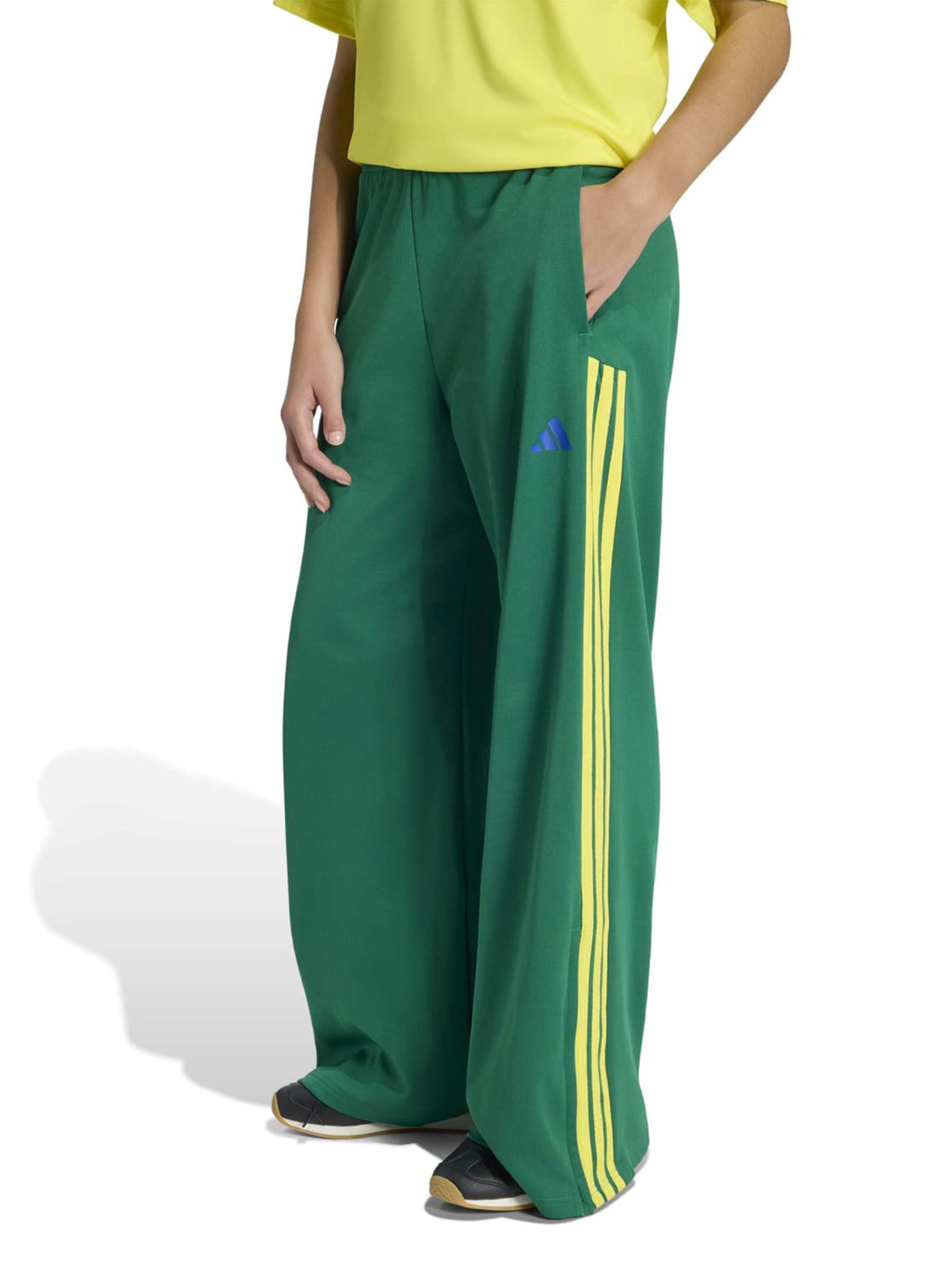ADIDAS SPORTSWEAR Wide leg Sportbroek 'HER' in Groen: voorkant