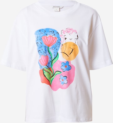 T-shirt Monki en blanc : devant