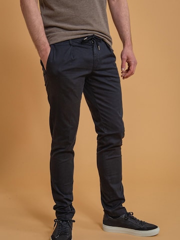 Coupe slim Pantalon chino Profuomo en bleu