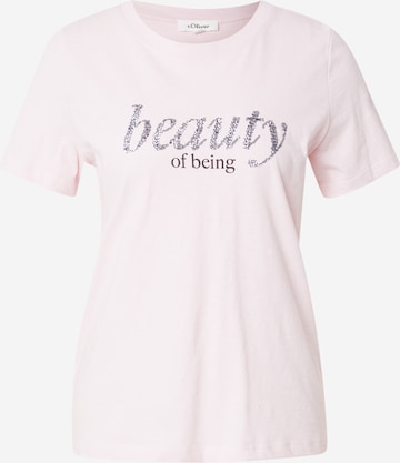 T-shirt s.Oliver en rose : devant