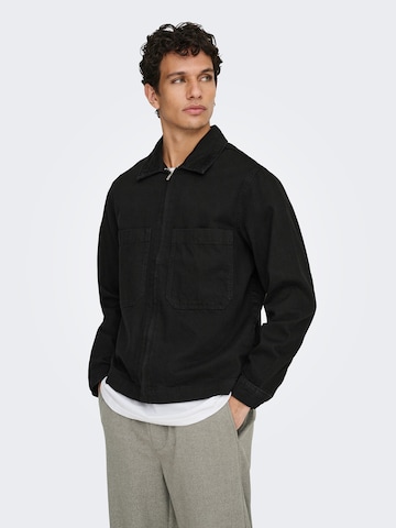 Giacca di mezza stagione 'ONSCassel' di Only & Sons in nero: frontale