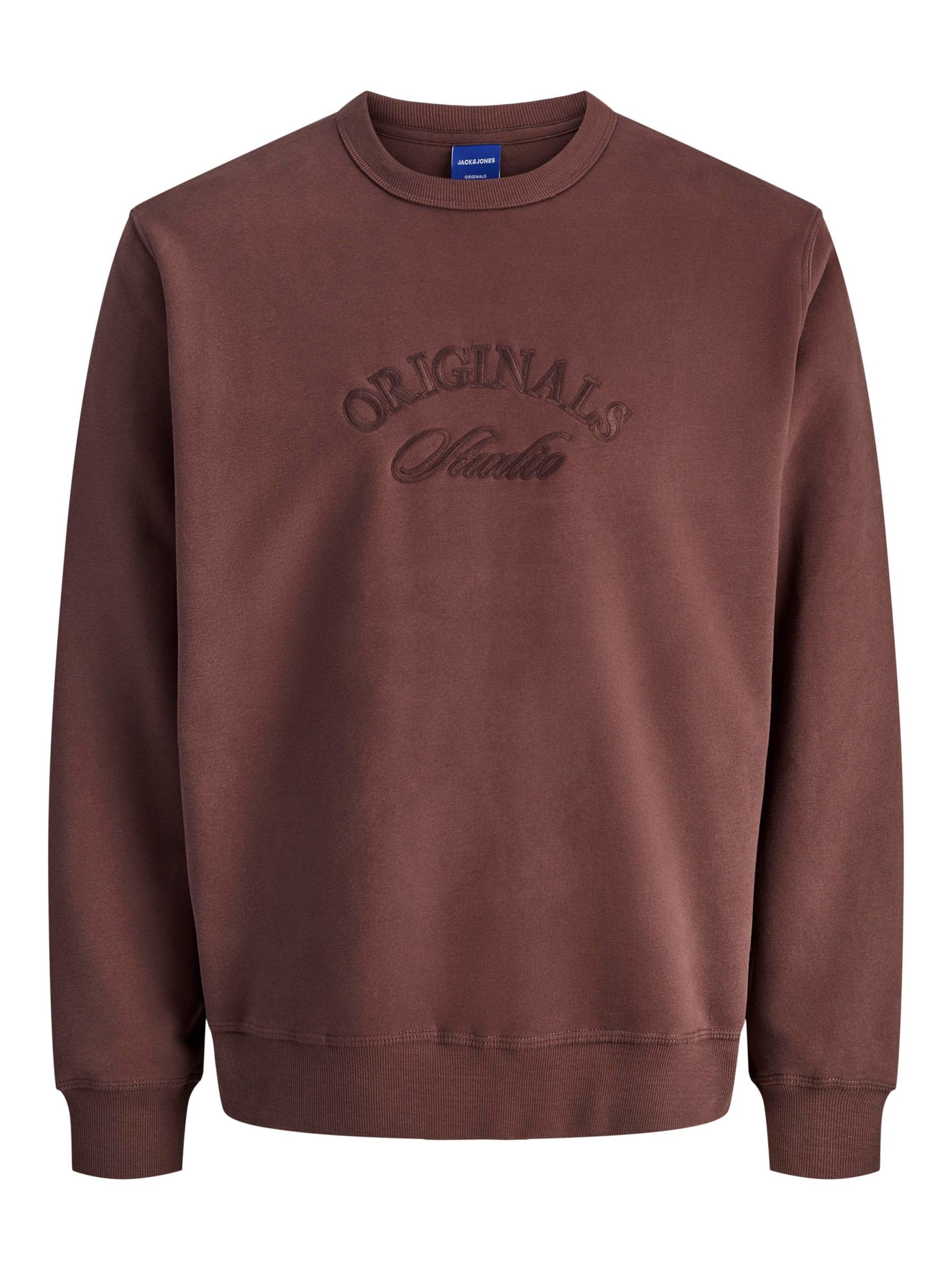 JACK & JONES Sweatshirt in Braun: Vorderseite