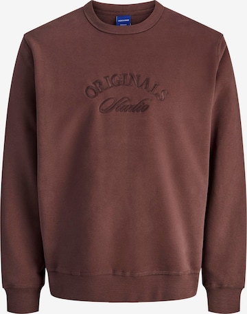Sweat-shirt JACK & JONES en marron : devant
