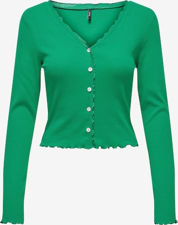 Cardigan 'Laila' ONLY en vert : devant