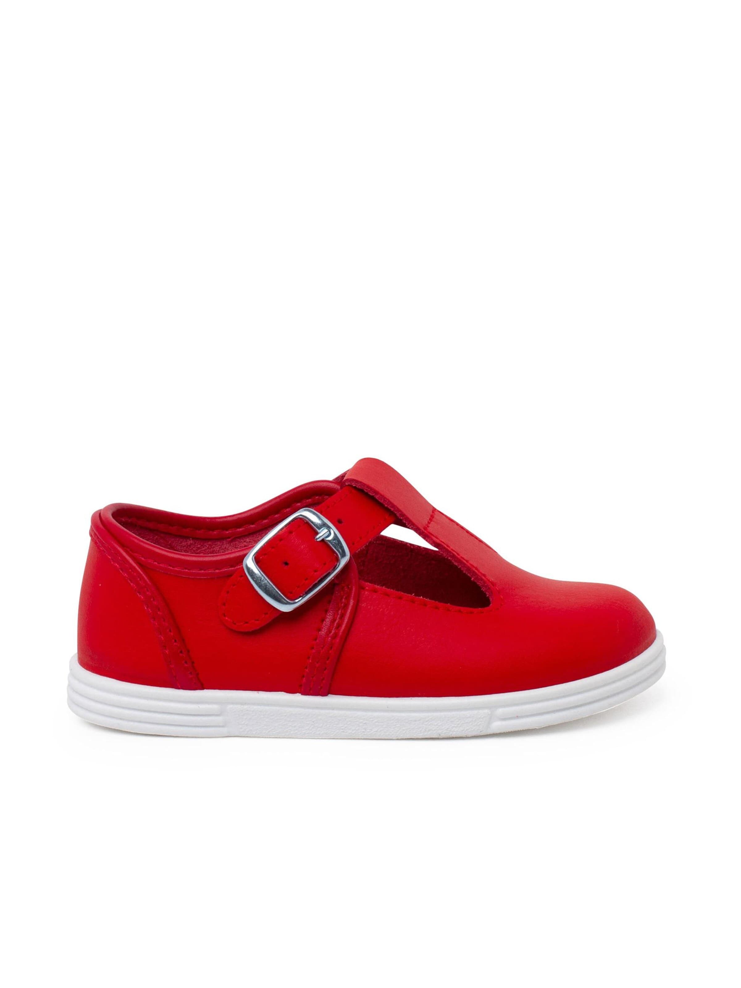 Pisamonas - Zapatos primeros pasos en rojo