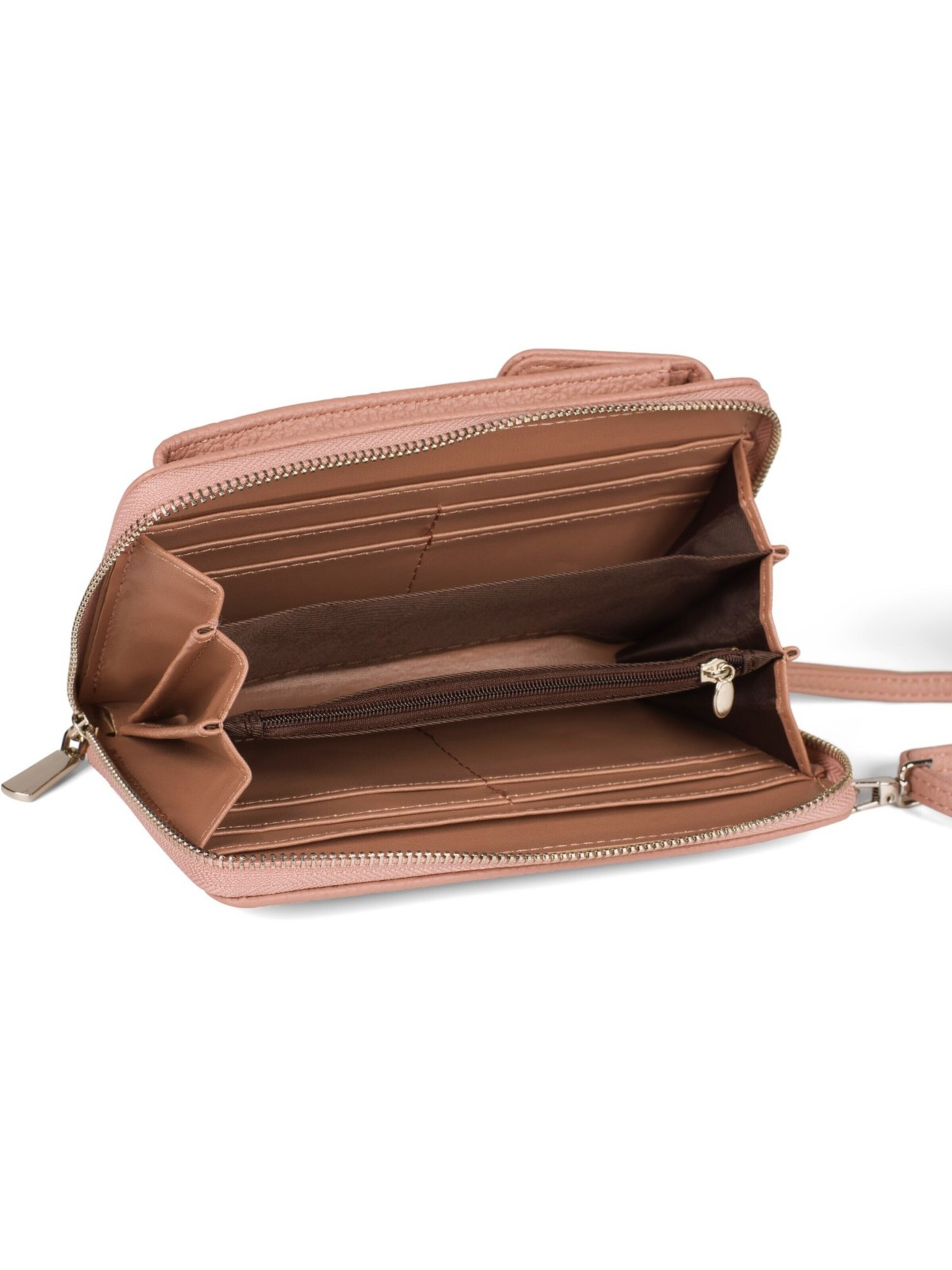 styleBREAKER Crossbody bag 'Umhängetasche mit Handyfach und RFID Schutz' in Pink