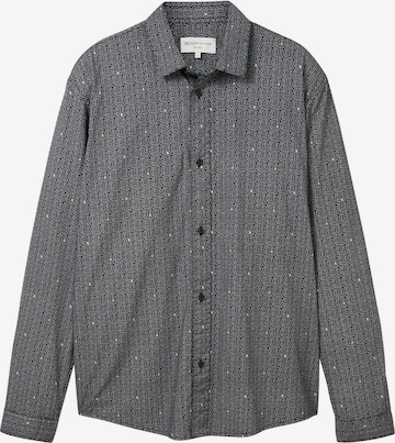 Coupe regular Chemise TOM TAILOR DENIM en gris : devant