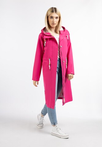 Manteau fonctionnel Schmuddelwedda en rose : devant