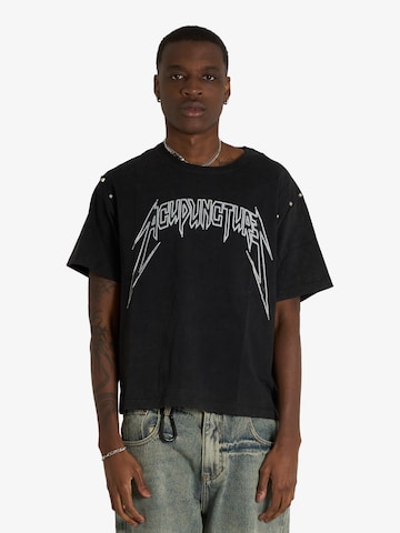 T-Shirt ACUPUNCTURE en noir : devant