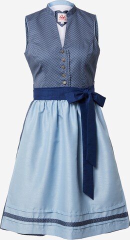 SPIETH & WENSKY Dirndl 'Waris' in Blauw: voorkant