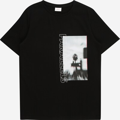 s.Oliver T-shirt i grå / svart / vit, Produktvy