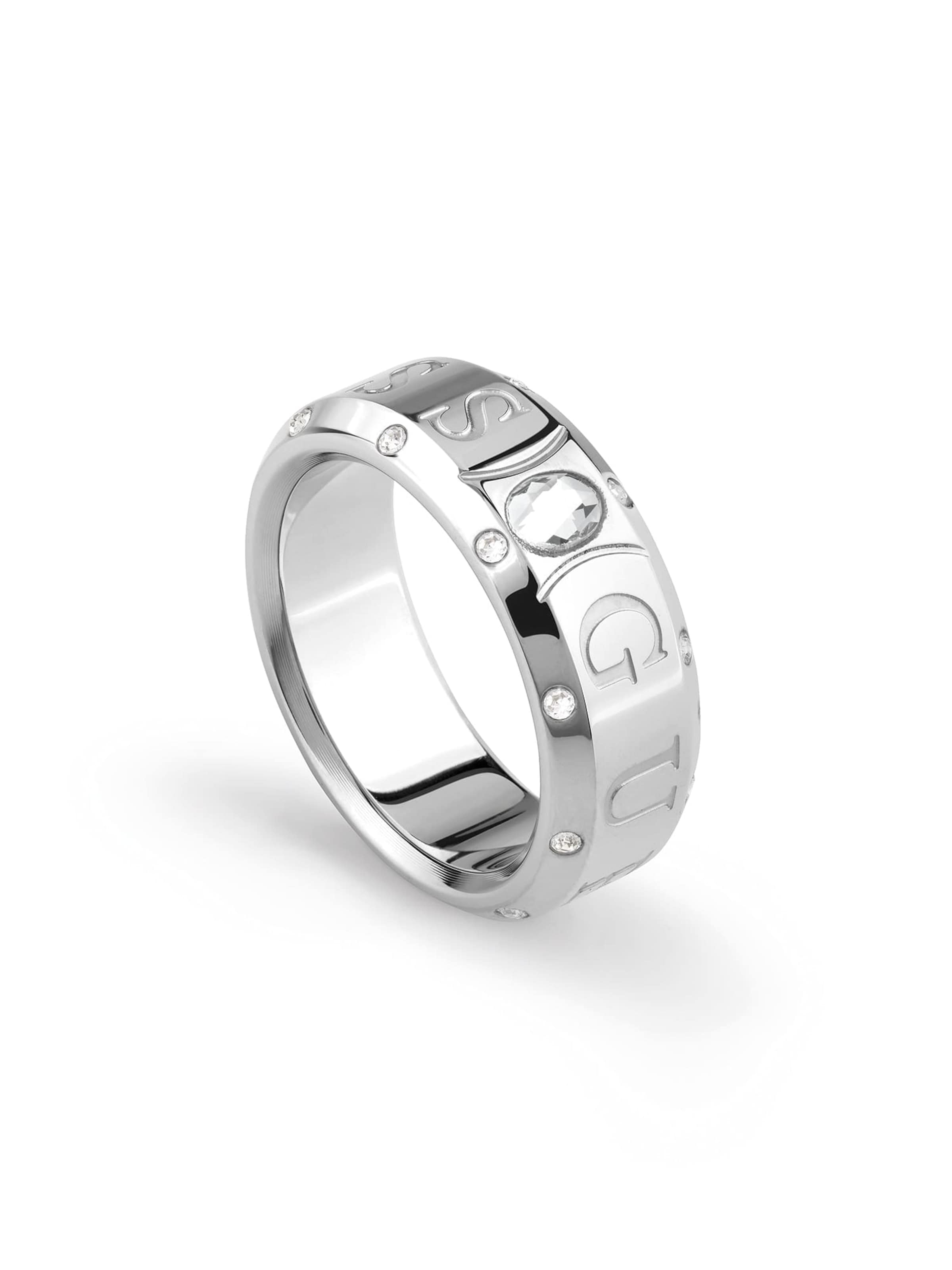 GUESS Ring in Silver ABOUT YOU
