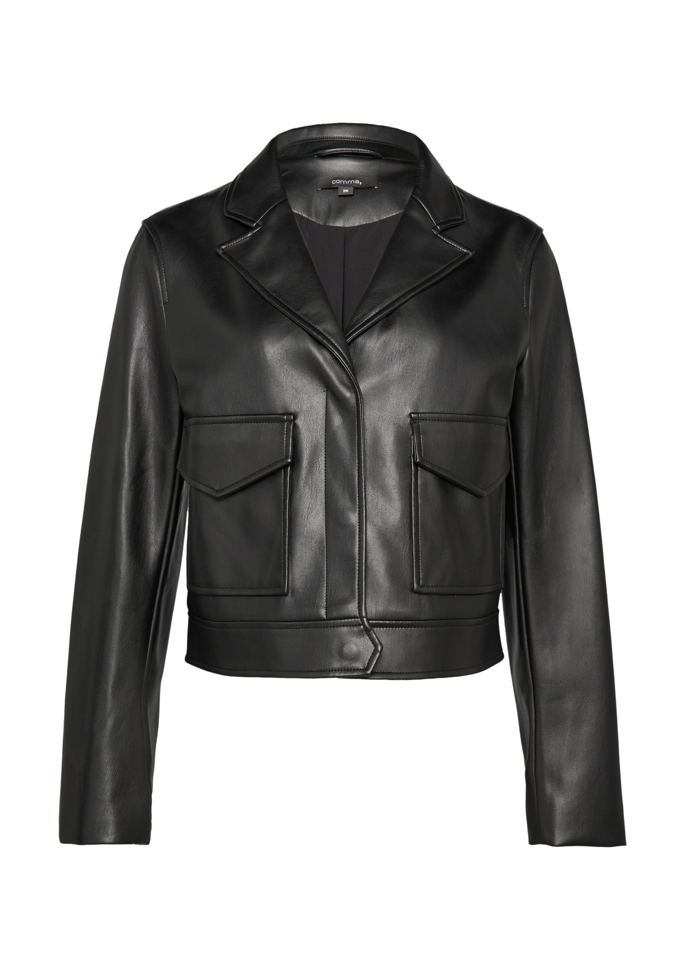 COMMA Between-Season Jacket in Black: front