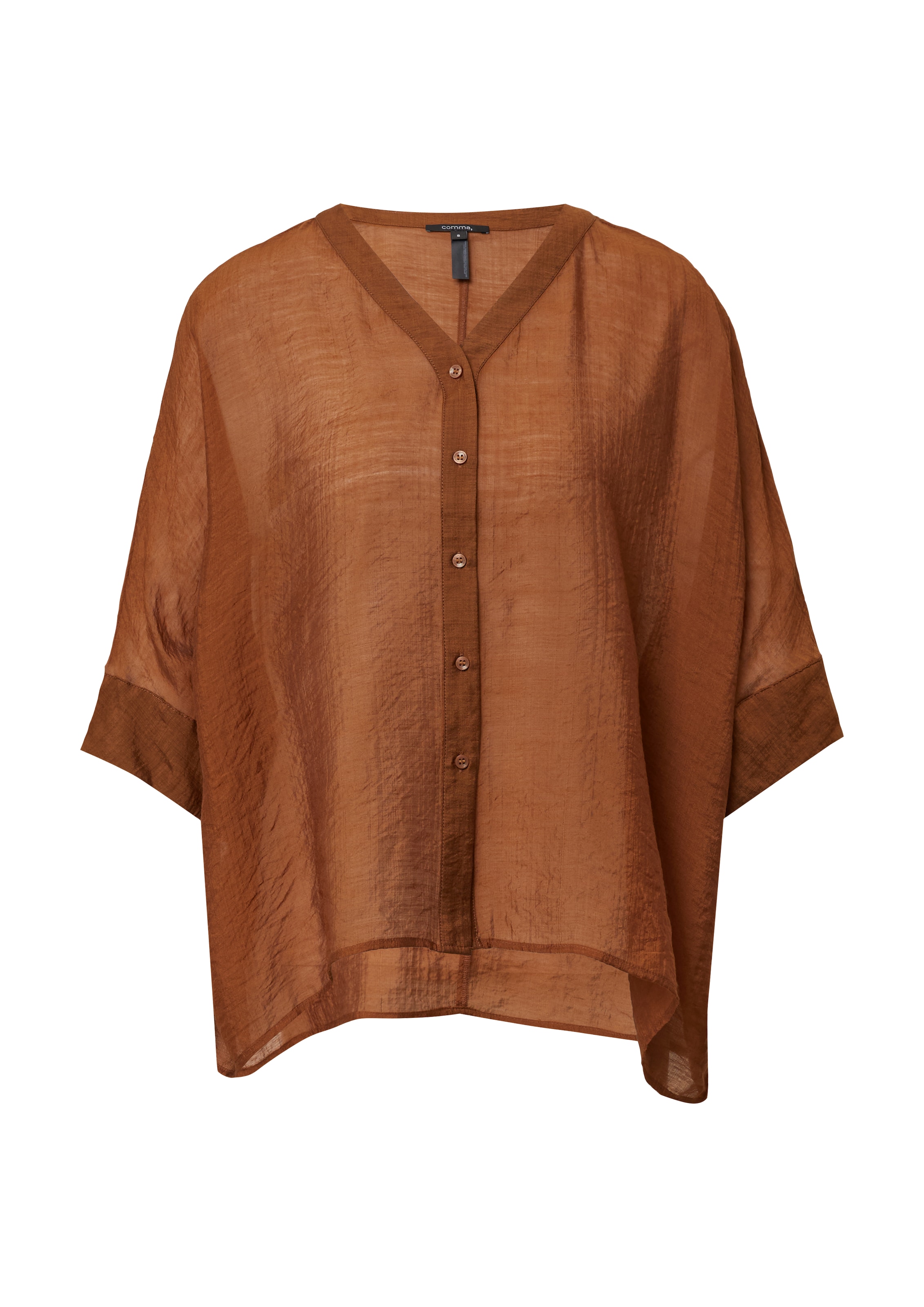 COMMA Bluse in Braun: Vorderseite