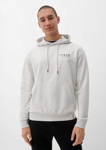 Sweat-shirt QS en gris : devant