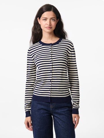 PIECES Knit cardigan 'PCNora' in Blue: front