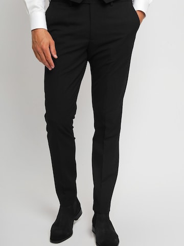 Suitable Slimfit Pantalon in Zwart: voorkant