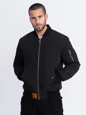 Veste mi-saison Bombers en noir : devant