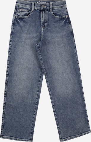 s.Oliver Wide Leg Farkut värissä sininen: etupuoli