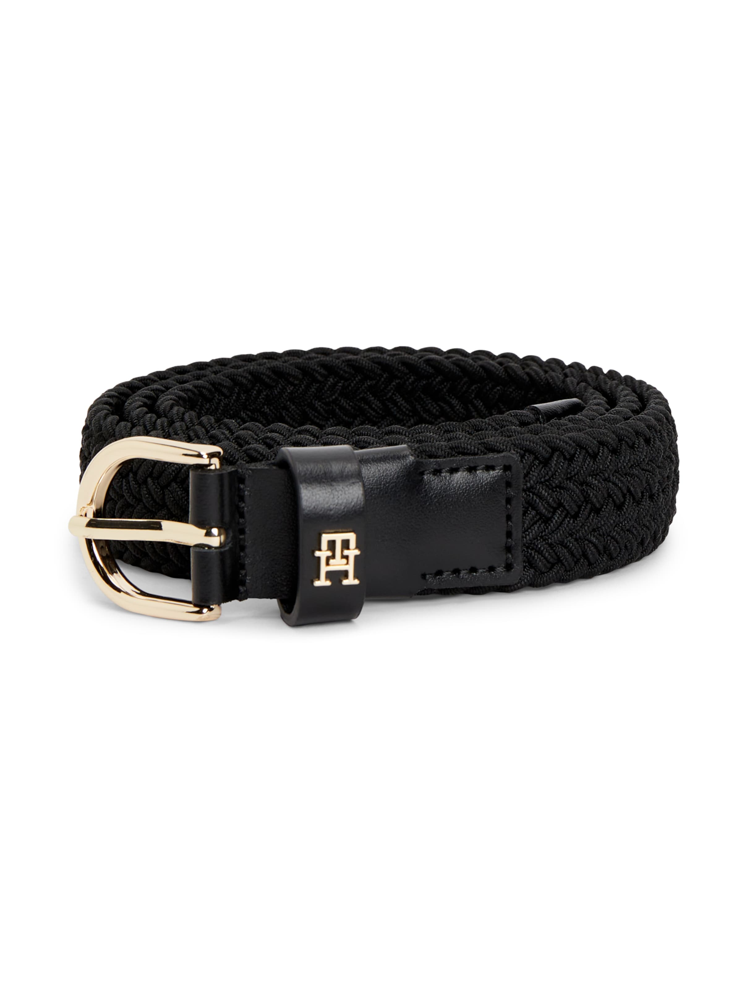 TOMMY HILFIGER Belt 'ESSENTIAL EFFORTLESS' in Black: front