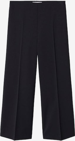 MANGO Wide leg Pleated Pants 'Oliver' in Black: front