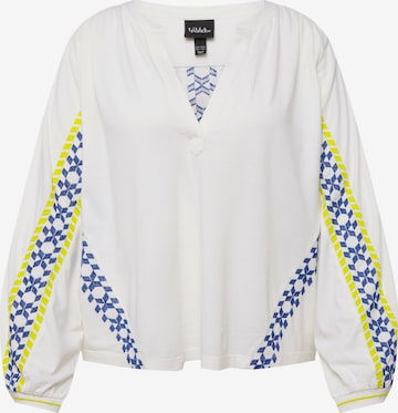 Ulla Popken Blouse in Wit: voorkant