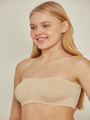 Bandeau Soutien-gorge C&City en beige