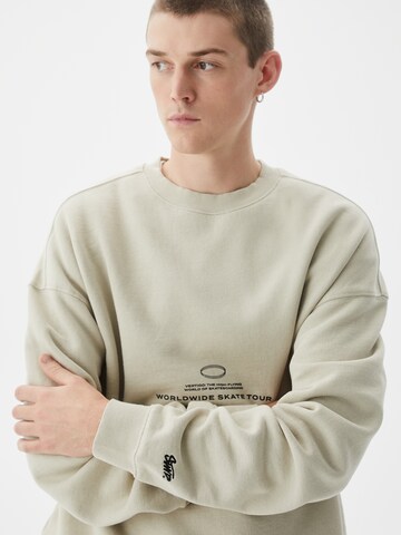 Pull&Bear Sweatshirt i beige