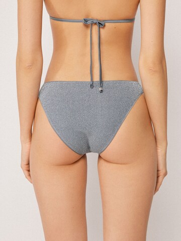 CALZEDONIA Bikini Bottoms 'Metallic Glow' in Grey