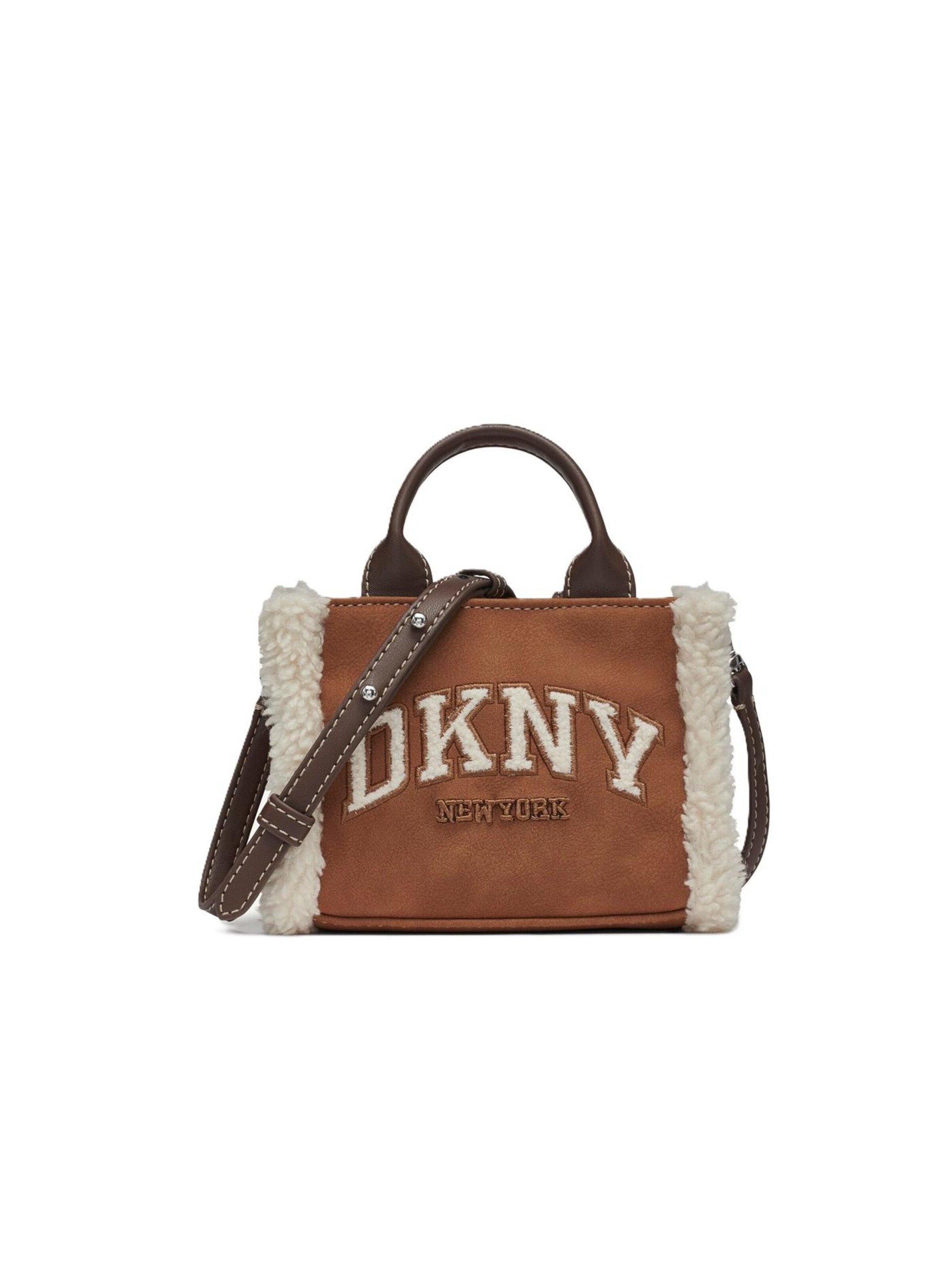Borsa a mano 'R53AYM56' di DKNY in marrone: frontale