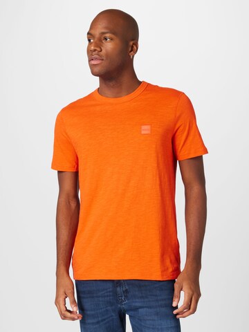 BOSS Orange Shirt 'Tegood' in Red: front