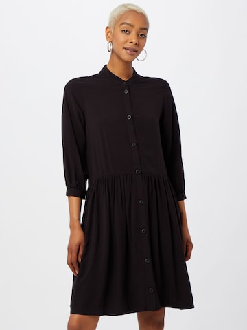 QS Shirt Dress in Black: front