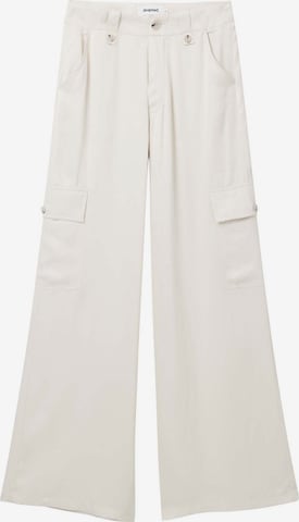 Desigual Loose fit Cargo trousers 'THELMA-LACROIX' in White: front