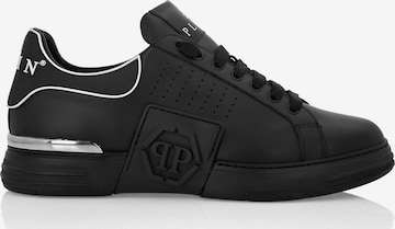 Philipp Plein - Sapatilhas baixas em preto: frente